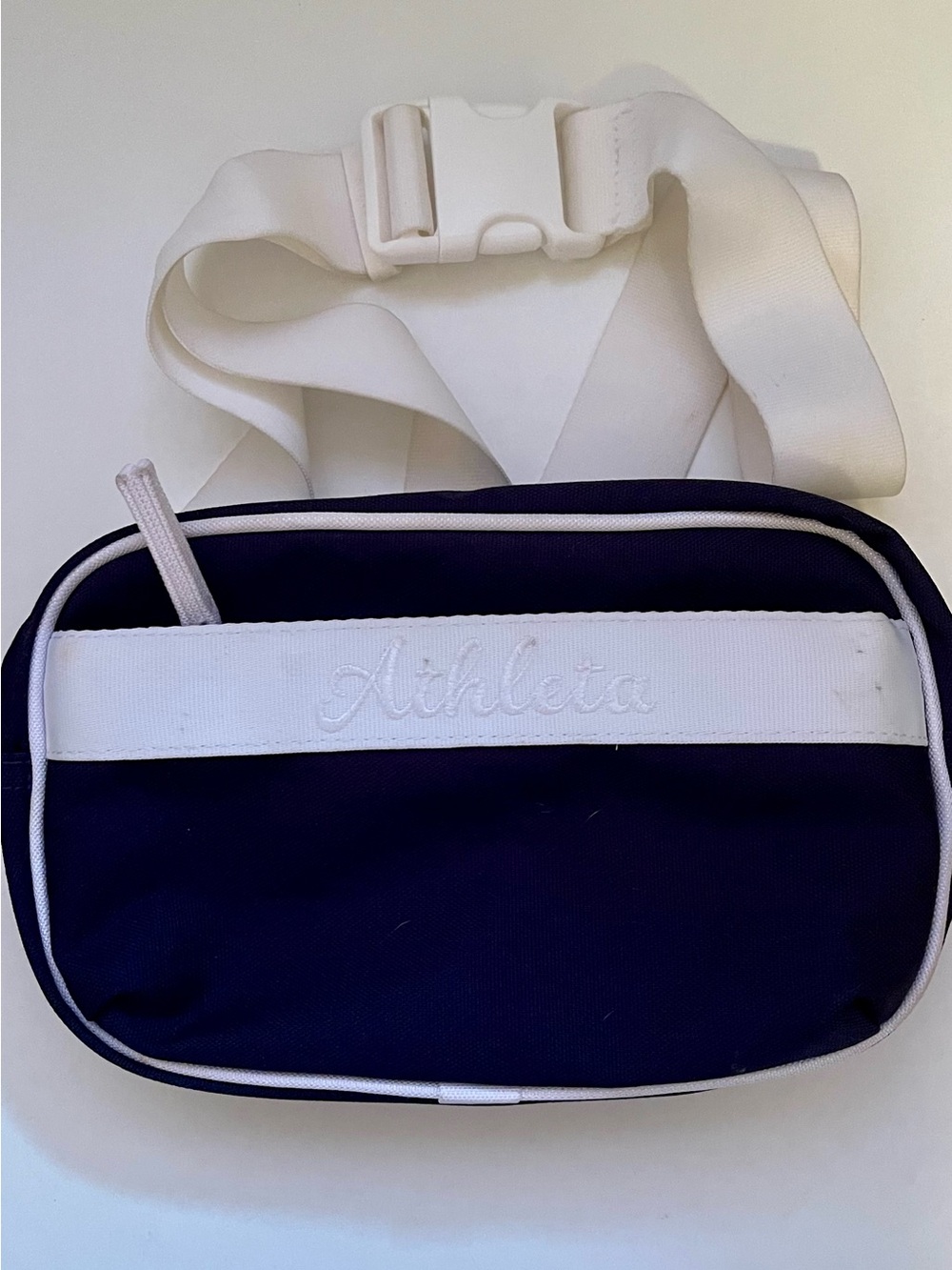 Athleta Crossbody Belt Bag Blue White